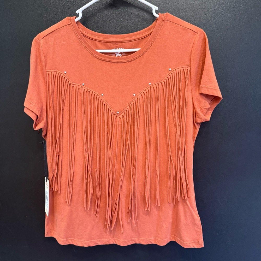 Idyllwind Rust Fringe Tee
